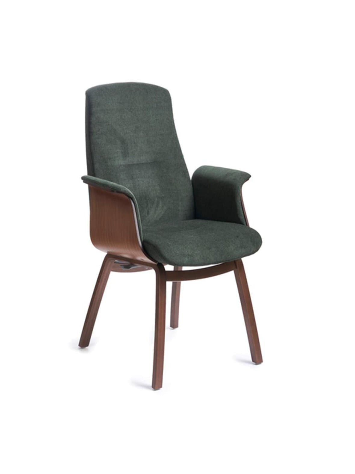 Freetime-tuoli velvety-kangas green/pähkinä – Conform