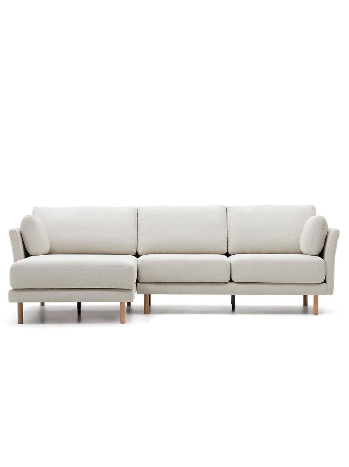 Gilma-divaanisohva luonnonvalkoinen/pyökki l 260 cm – Kave Home