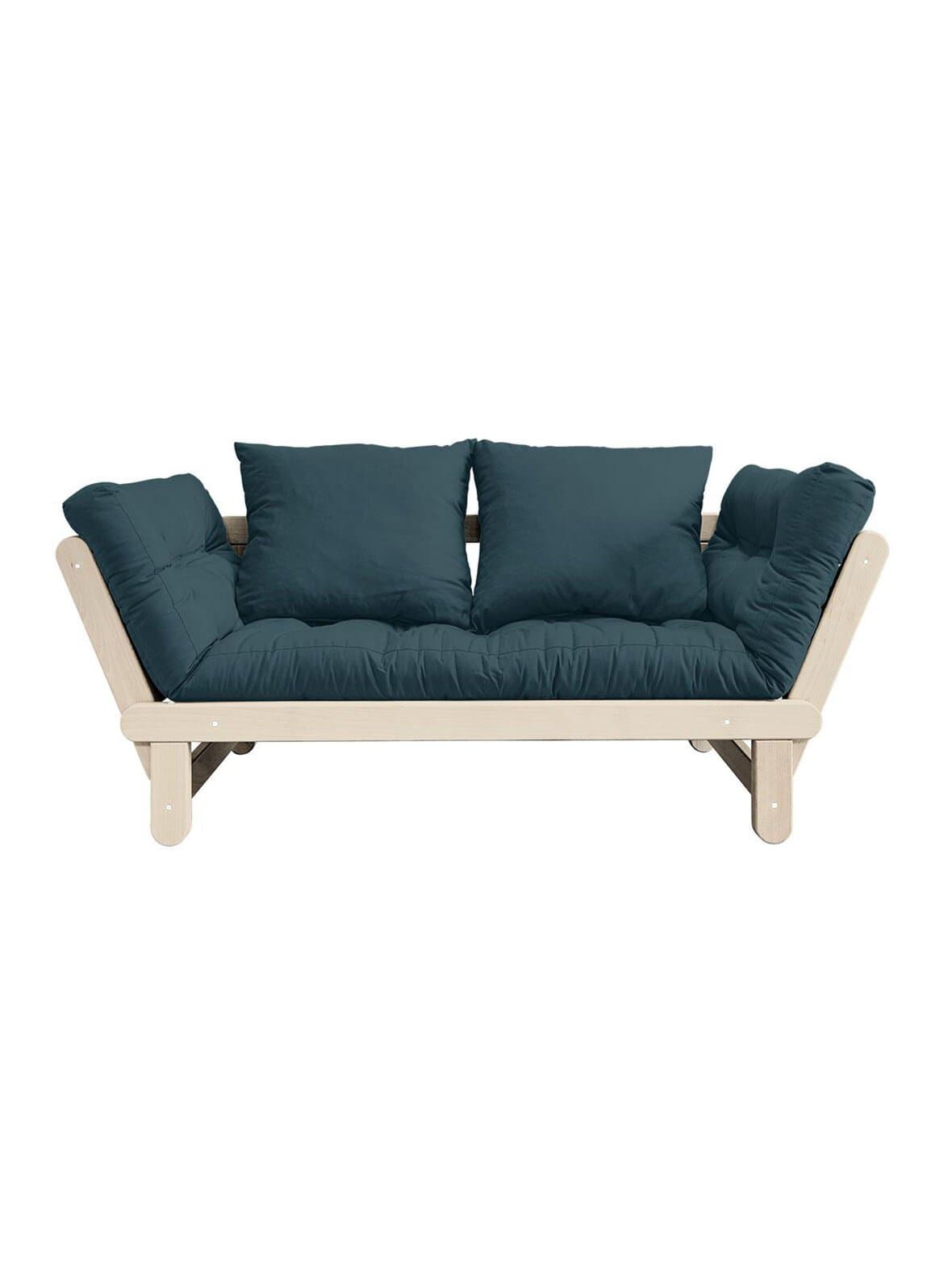 Beat-futonsohva petrol blue/mänty l 162 cm – Karup