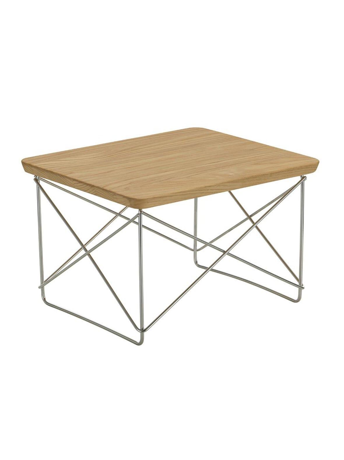 Eames occasional table ltr -sivupöytä kastanja / ruostumaton teräs – Vitra