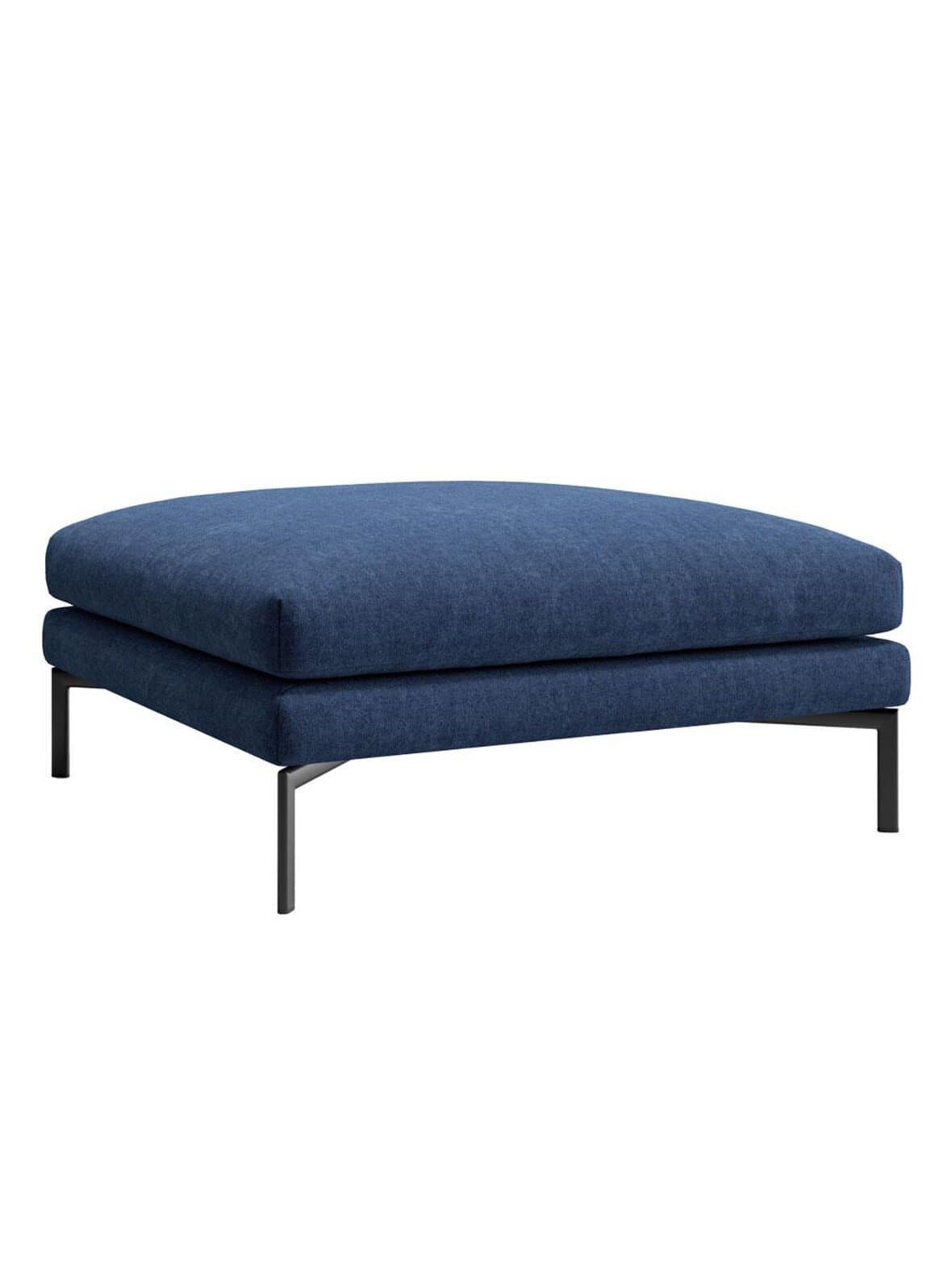Band-rahi velvety-kangas 43 sininen 95 x 95 cm – Adea
