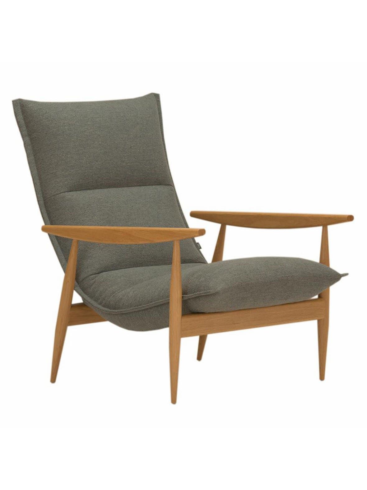 Tao-nojatuoli verso-kangas 012 tummanharmaa / tammi – Adea