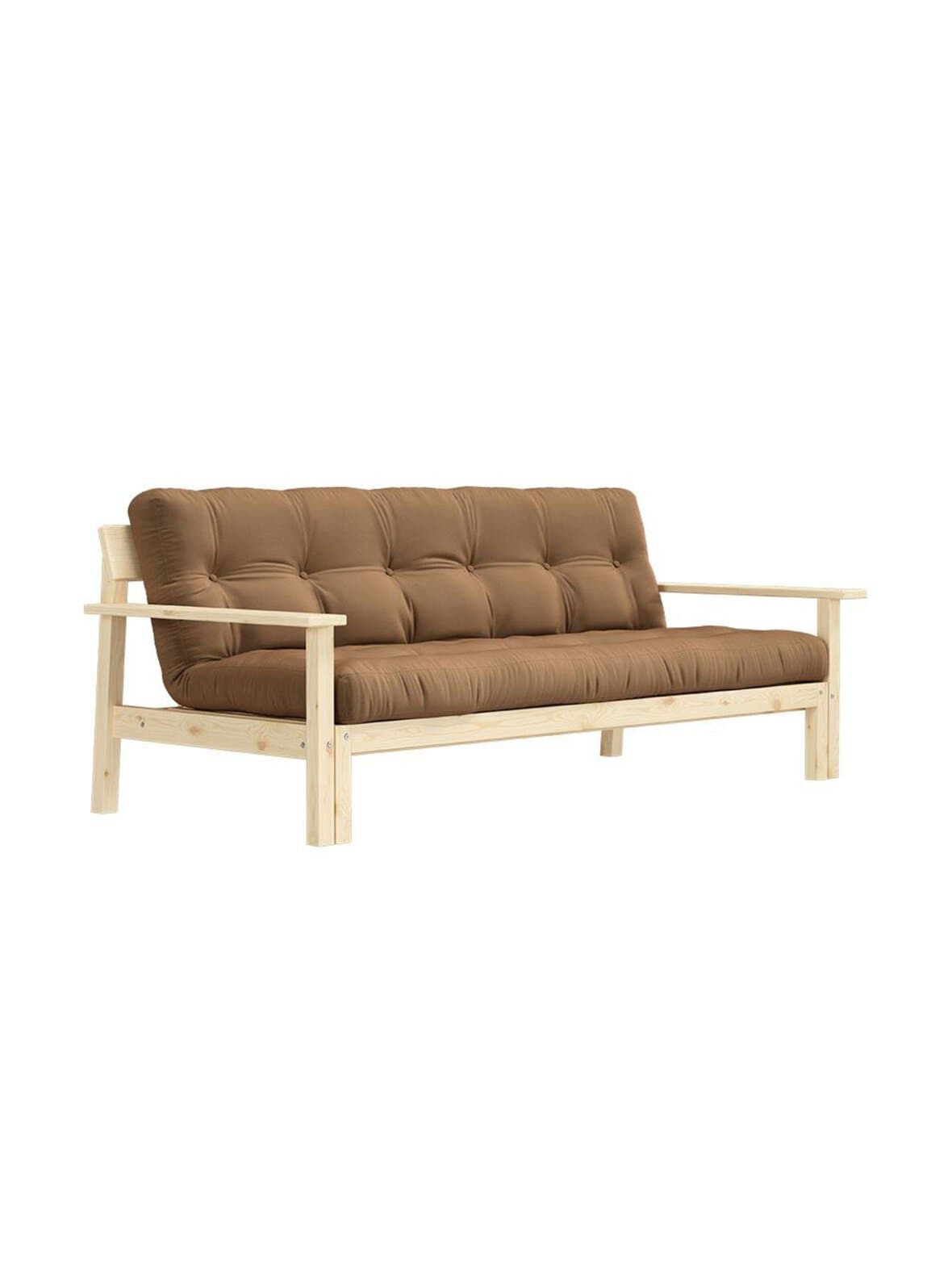 Unwind-futonsohva mocca/mänty l 218 cm – Karup