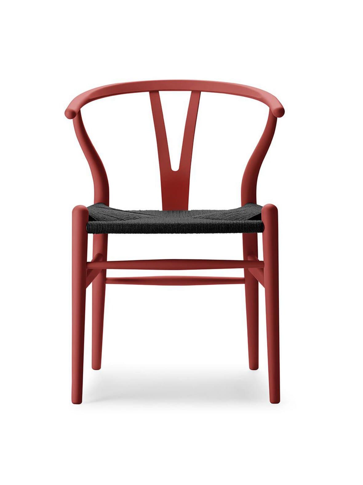 Ch24 wishbone -tuoli musta istuin soft falu – Carl Hansen & Son