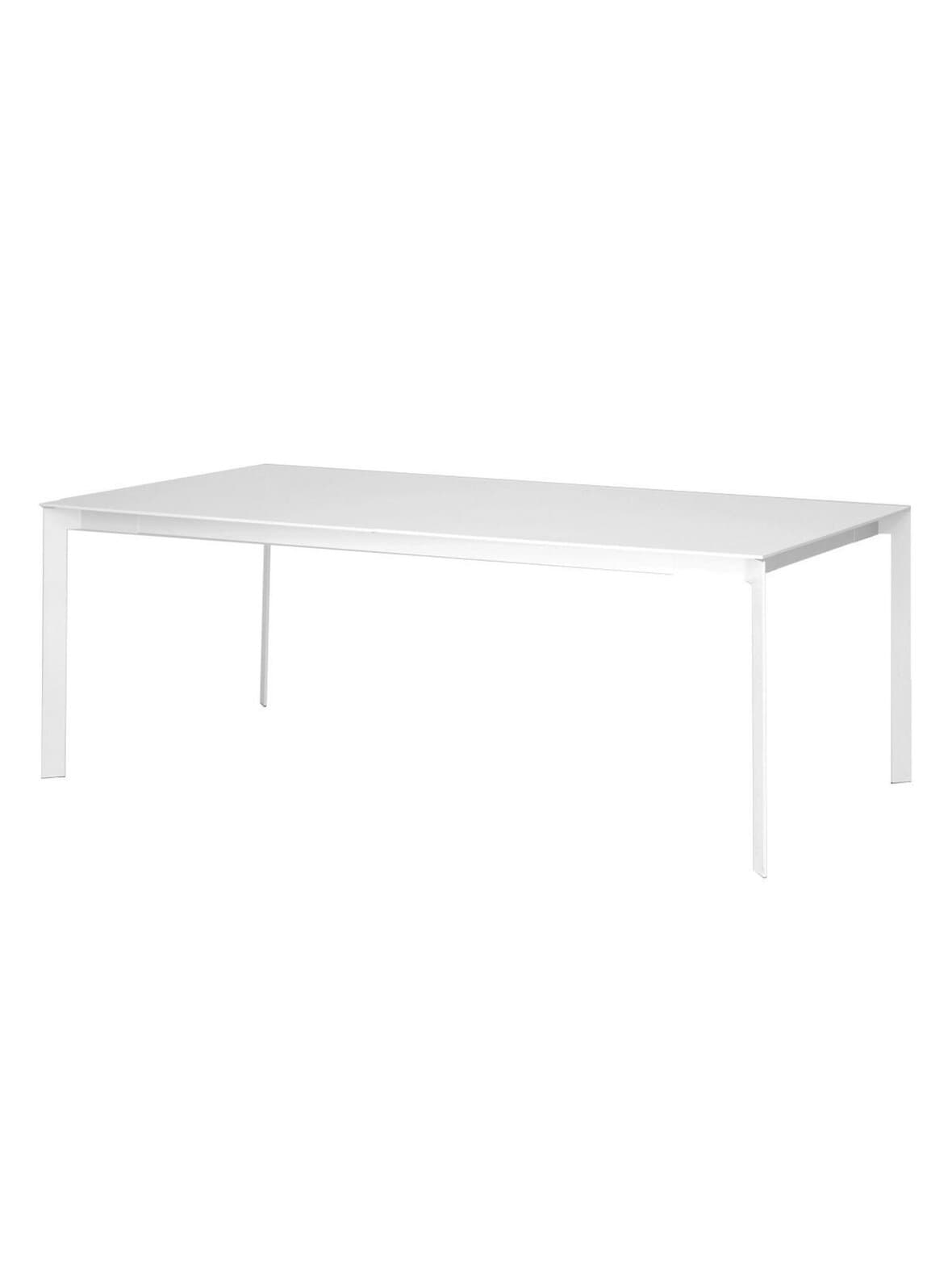 Viisto-ruokapöytä valkoinen 104 x 208 cm – Muurame