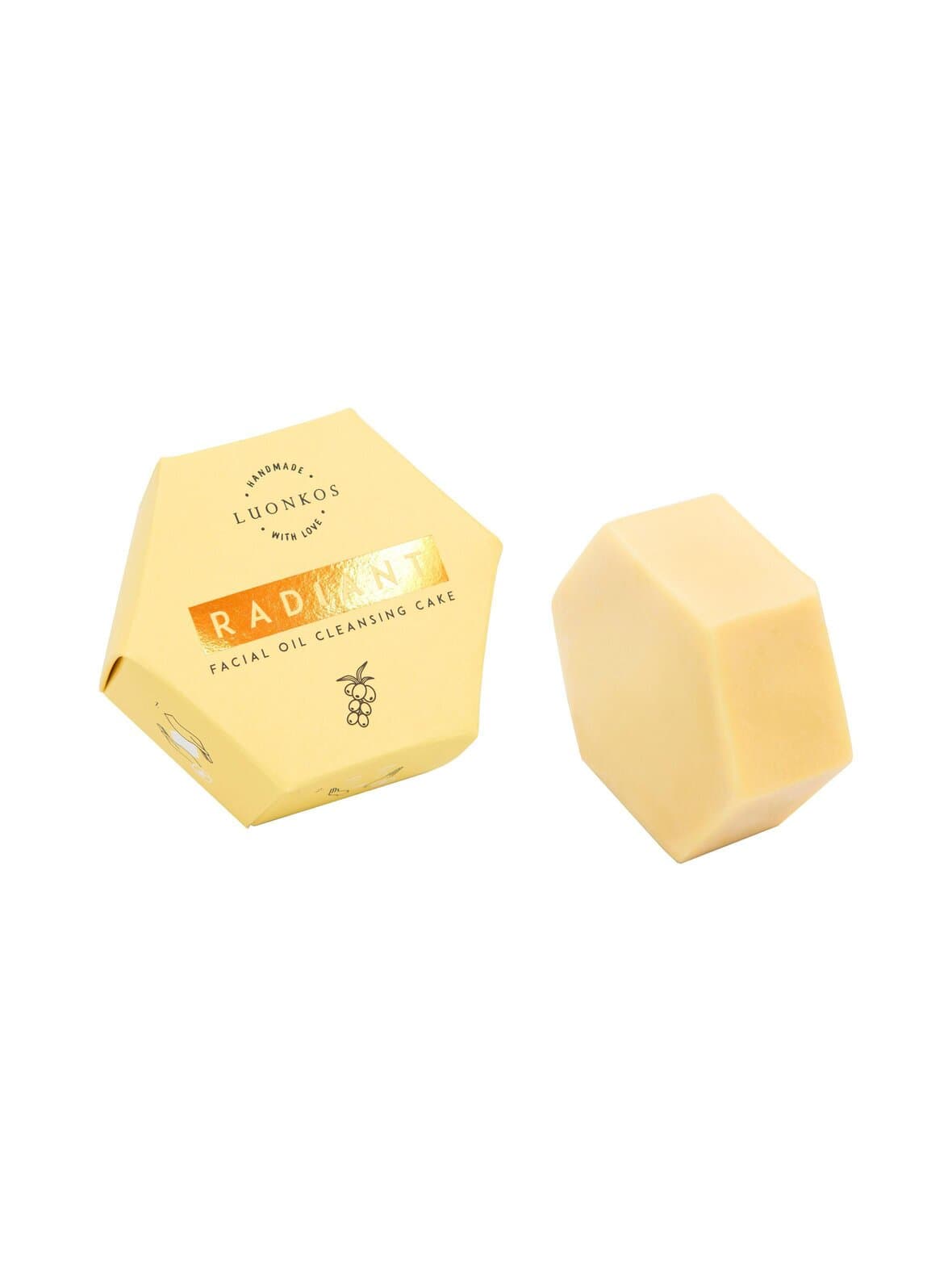 Radiant facial oil cleansing cake - öljypuhdistuskakku 60 ml – Luonkos