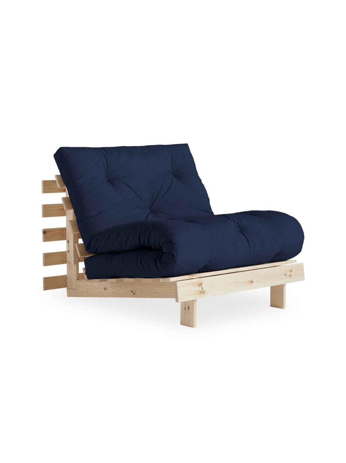 Roots-futonnojatuoli navy/mänty – Karup