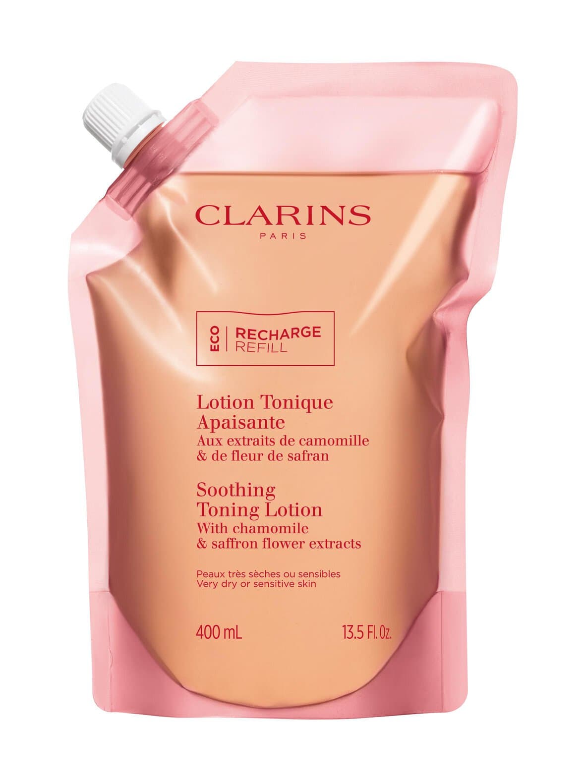 Soothing toning lotion refill -kasvovesi, täyttöpakkaus 400ml – Clarins