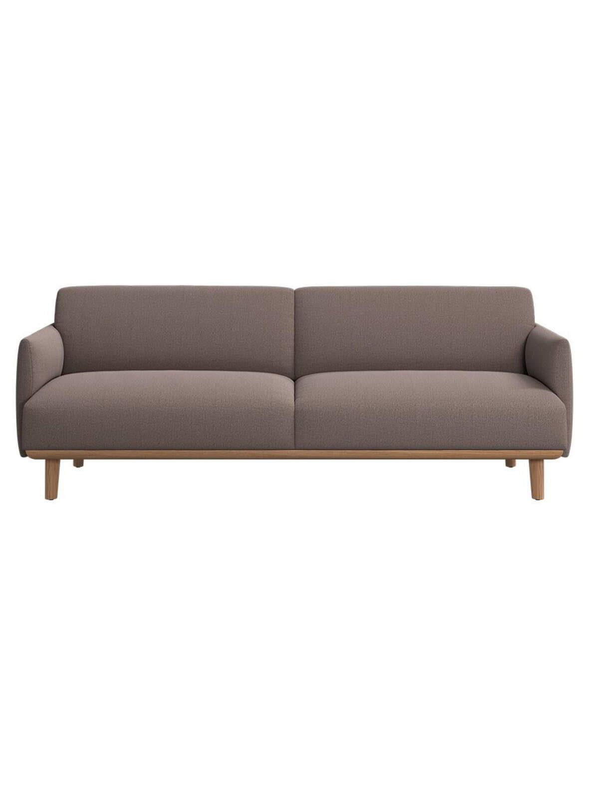 Aarhus-sohva copenhagen-kangas 3311 ruskea / tammi l 210 cm – BoConcept