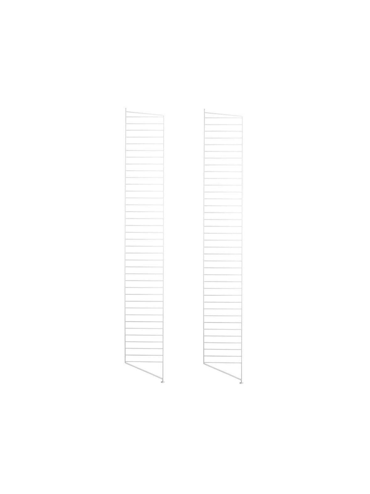 String system -lattiasivupaneelit 2 kpl valkoinen 200 x 30 cm – String Furniture