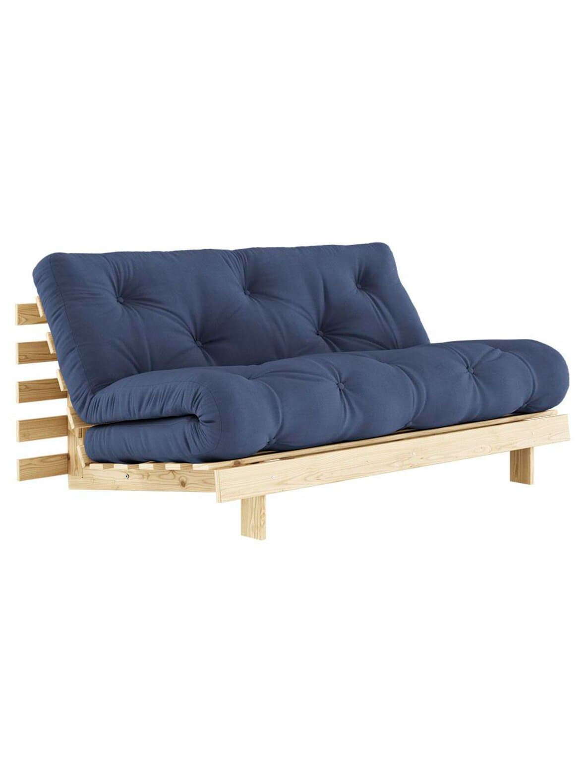Roots-futonsohva navy/mänty l 160 cm – Karup
