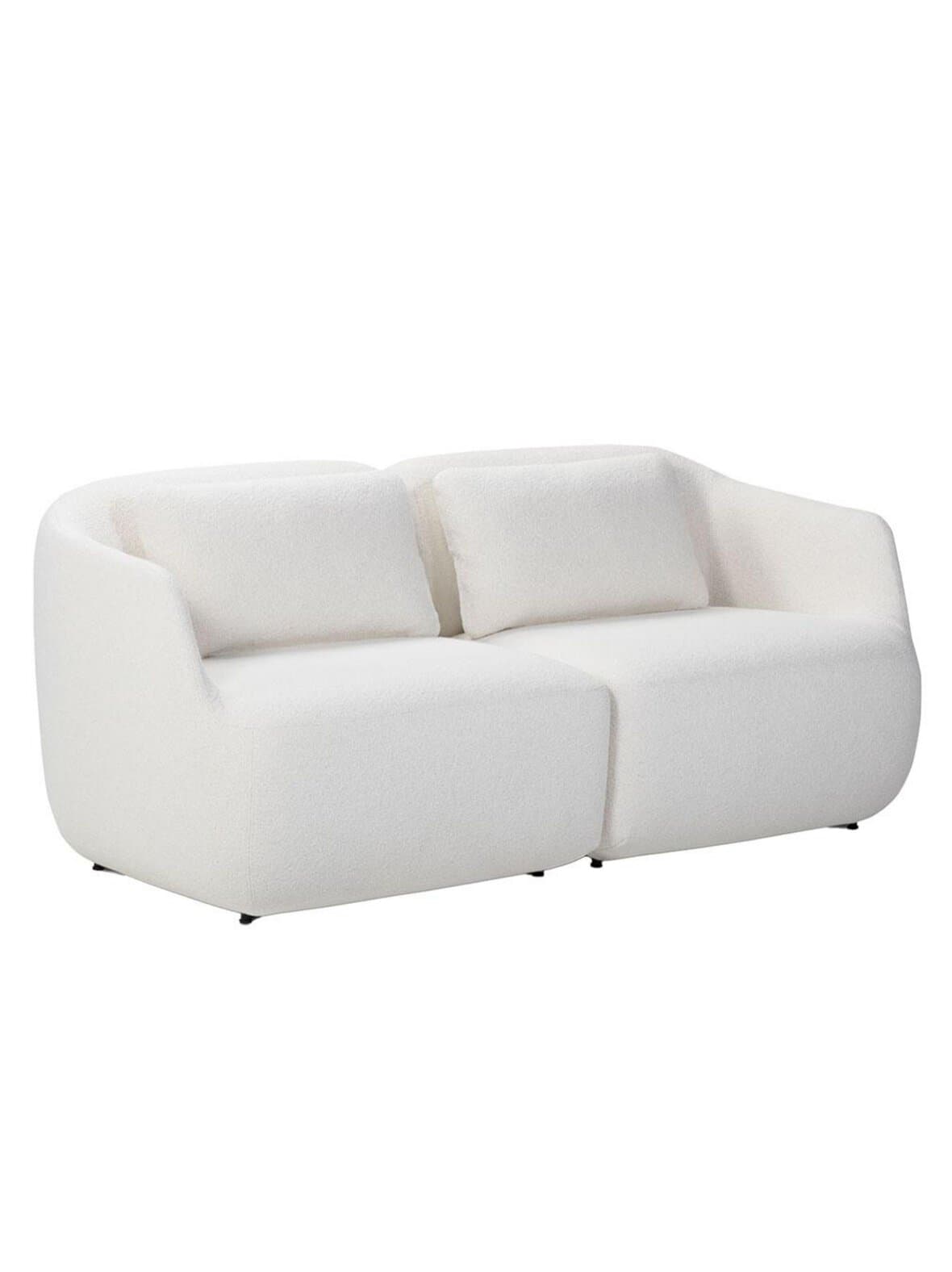 Como-sohva orsetto-kangas 0011 valkoinen l 186 cm – Adea