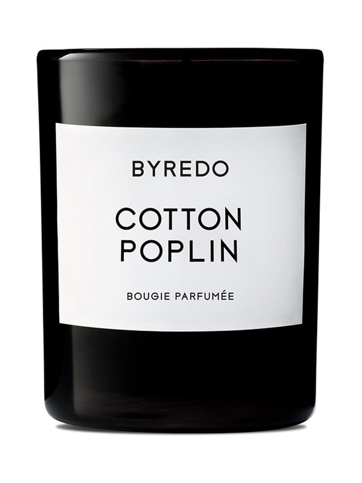 Cotton poplin -tuoksukynttilä 70 g – Byredo