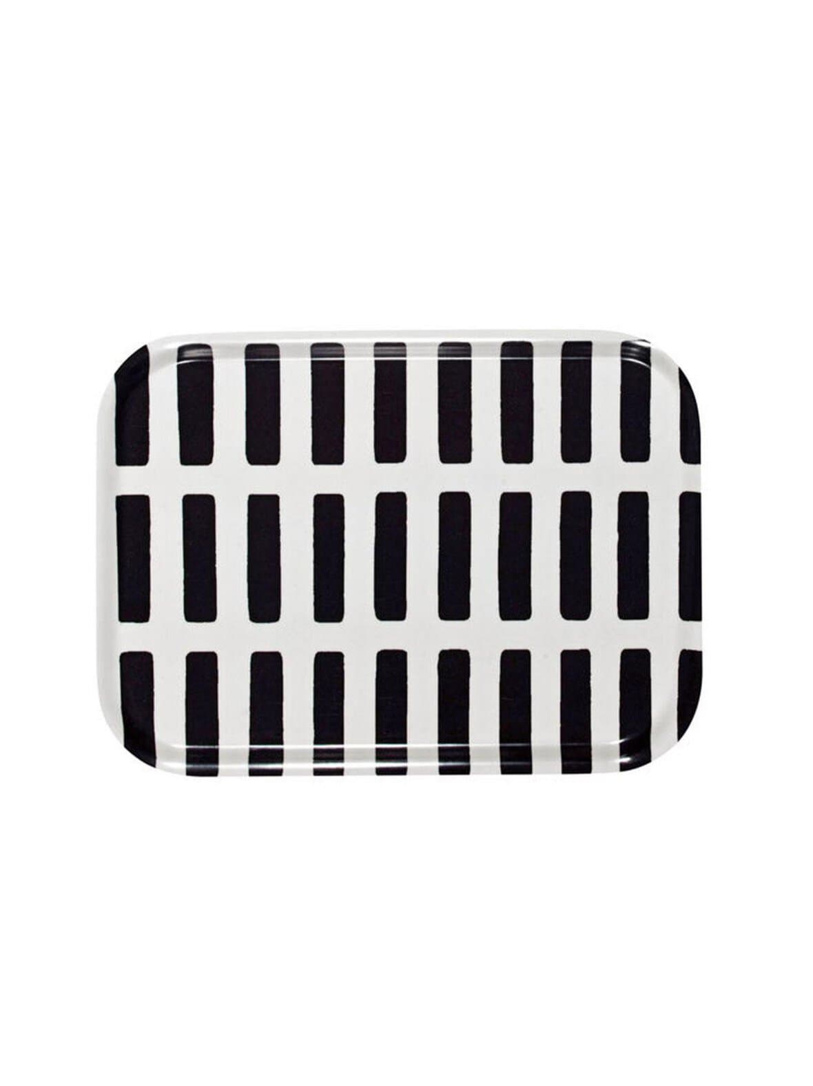 Siena-tarjotin valkoinen/musta 27 x 20 cm – Artek