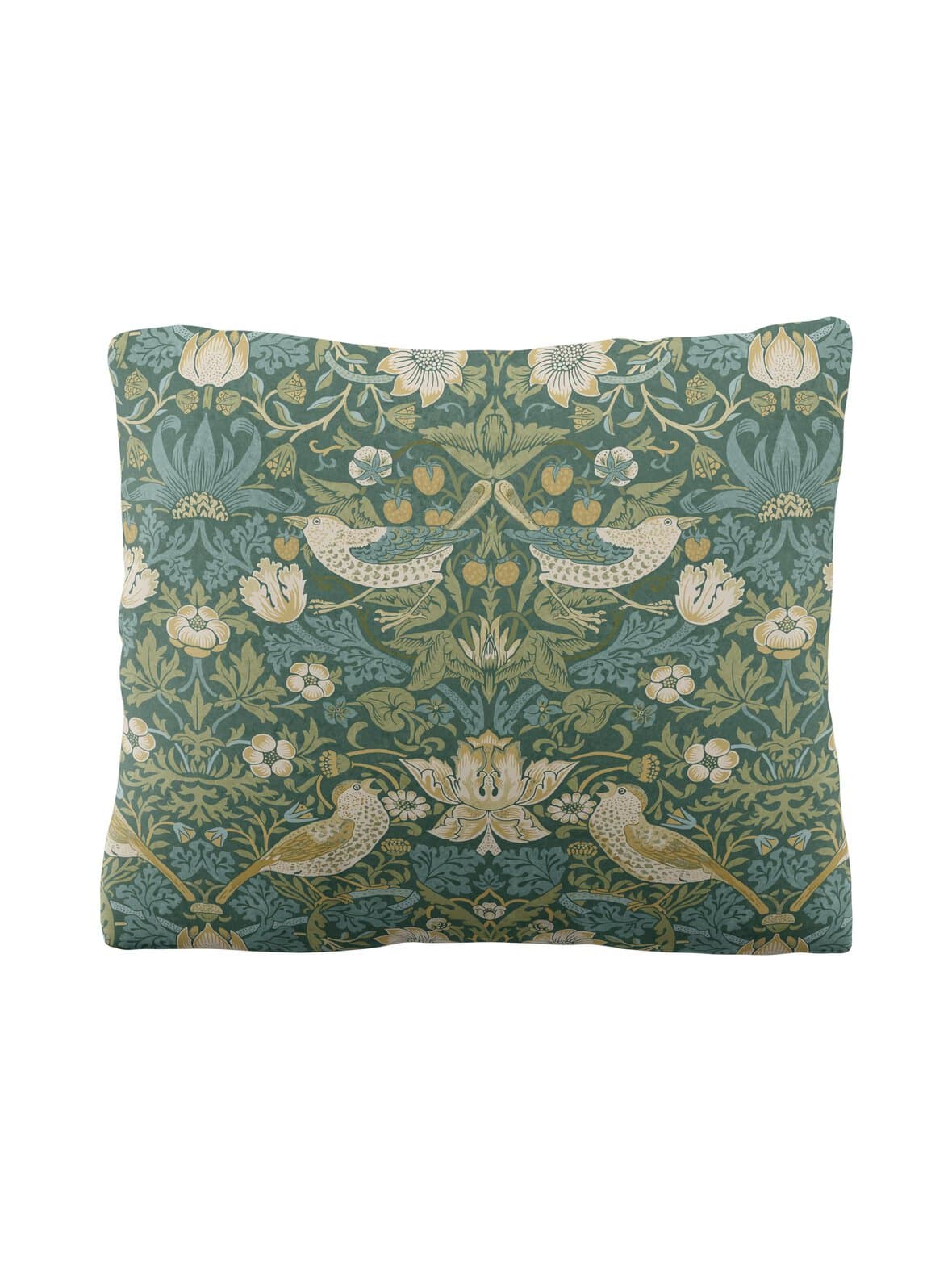Strawberry thief -satiinityynyliina – William Morris At Home