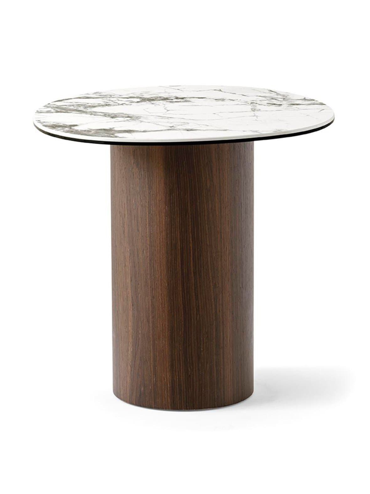 Mushroom-sohvapöytä valkoinen marmori / smoke 52,5 x 47,5 cm – Calligaris