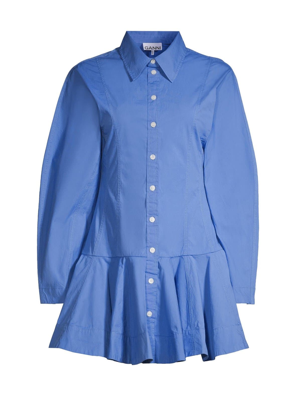 Stretch cotton mini -paitamekko – GANNI