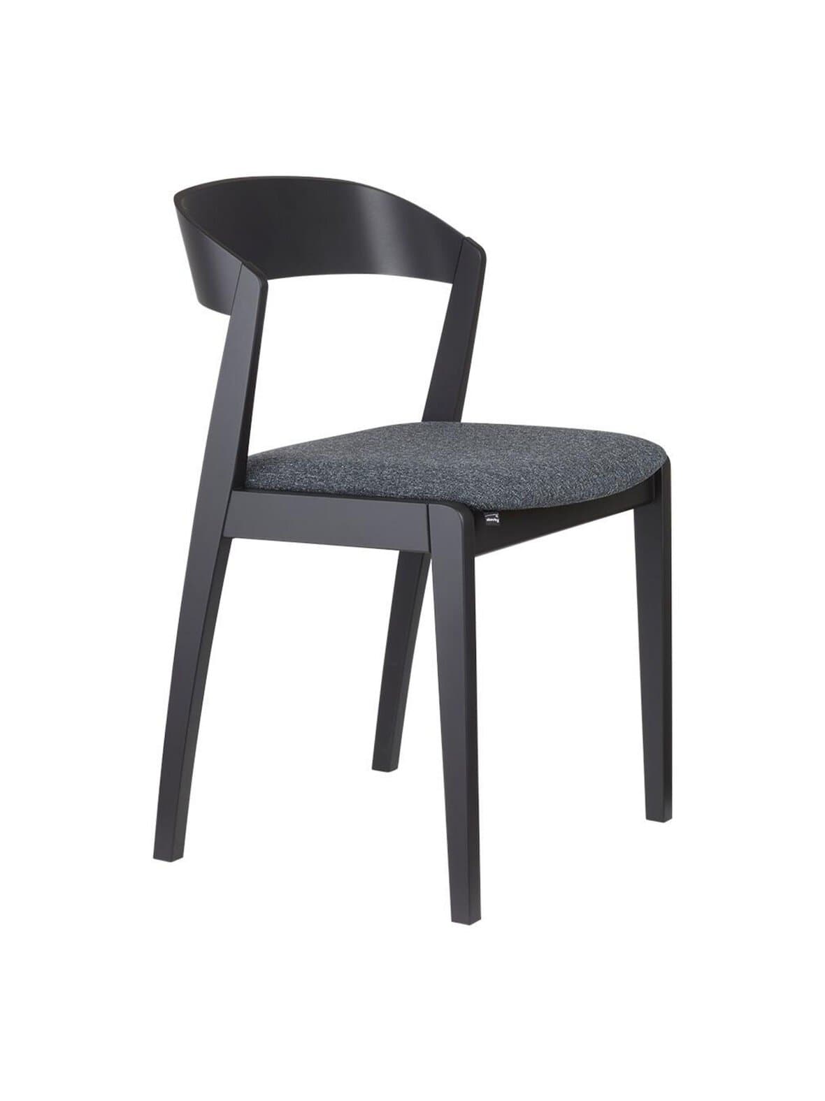 #825-tuoli brahms-kangas 31 tummanharmaa/musta – Skovby Möbelfabrik