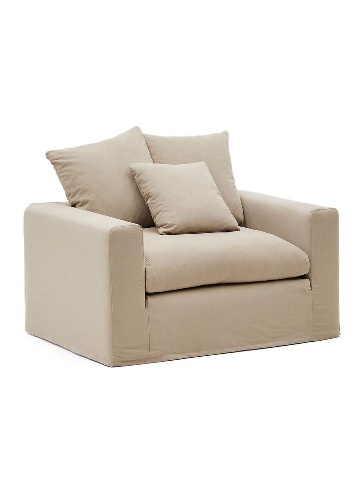 Nora-nojatuoli taupe l 140 cm – Kave Home