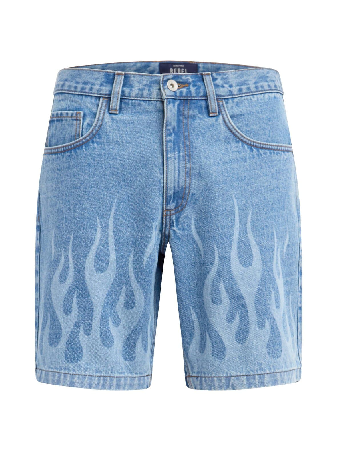 Tokyo print flame -farkkushortsit – Redefined Rebel