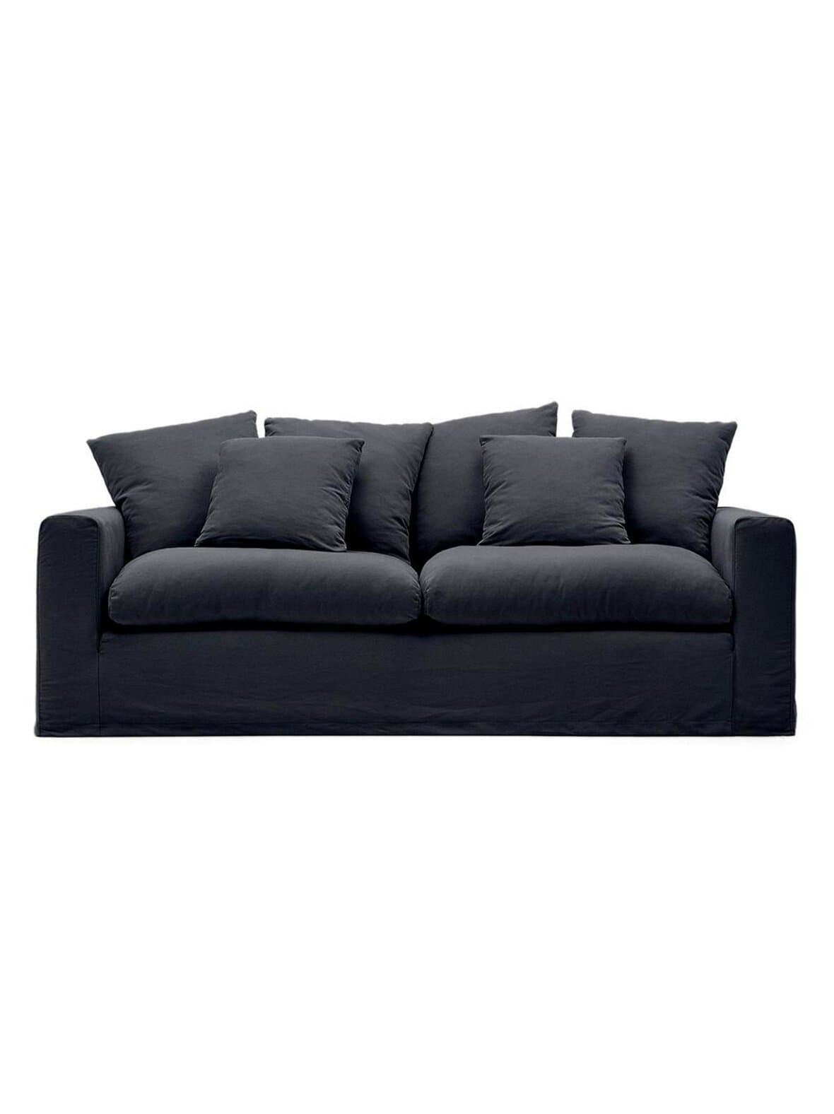 Nora-sohva mustanharmaa l 240 cm – Kave Home