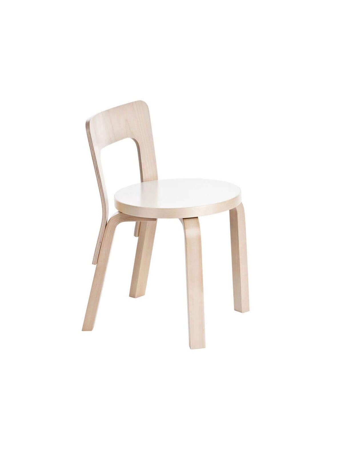 Lasten tuoli n65 koivu/valkoinen laminaatti – Artek