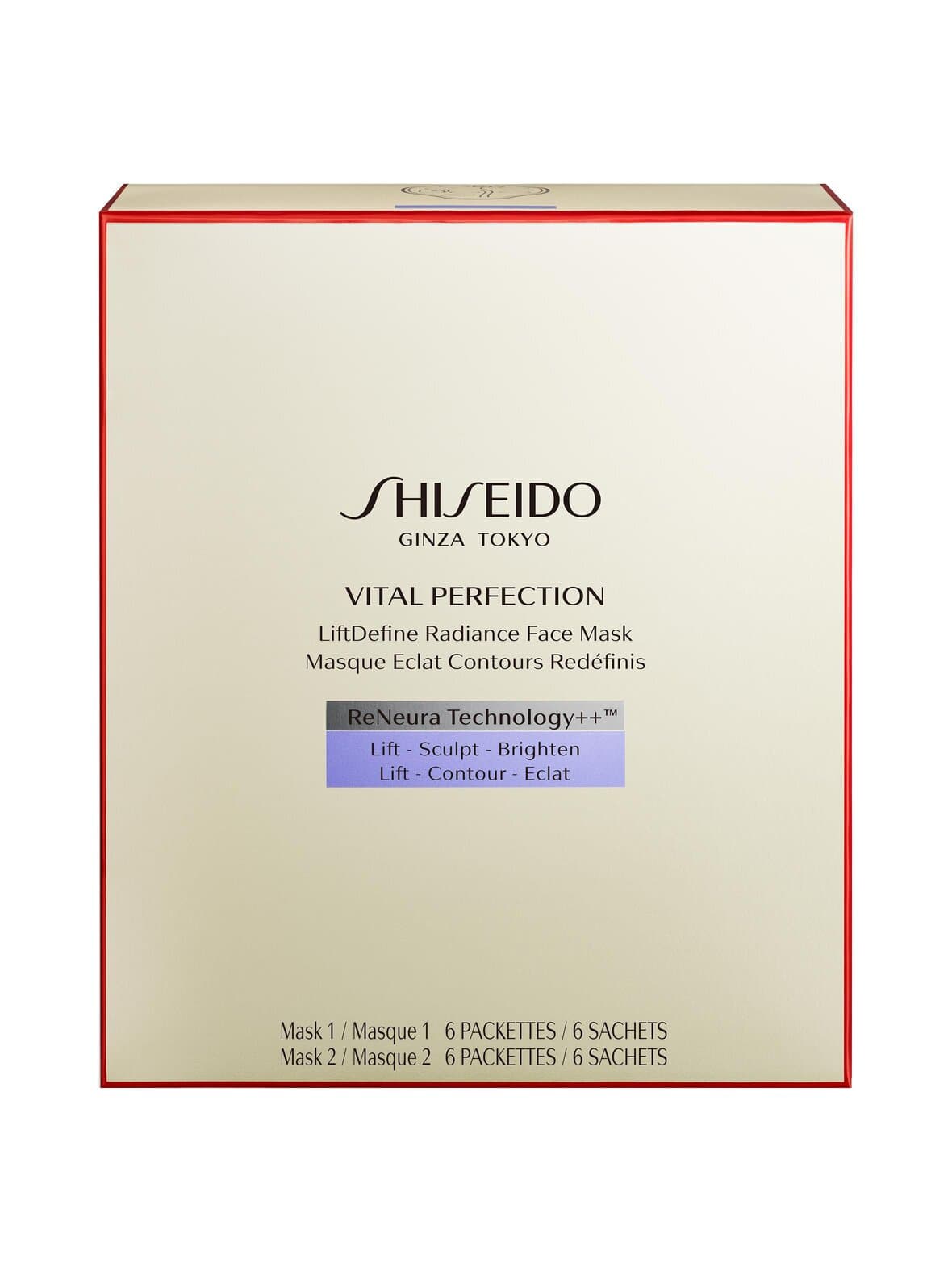 Vital perfection liftdefine radiance face mask -kangasnaamio 6 kpl – Shiseido