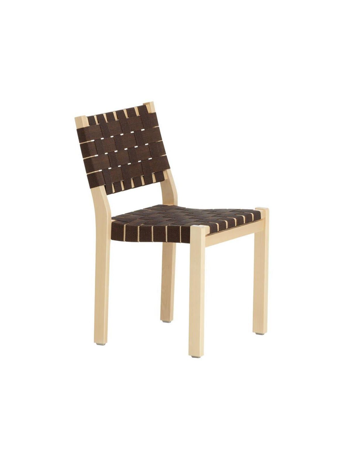 Tuoli 611 koivu/ruskea – Artek