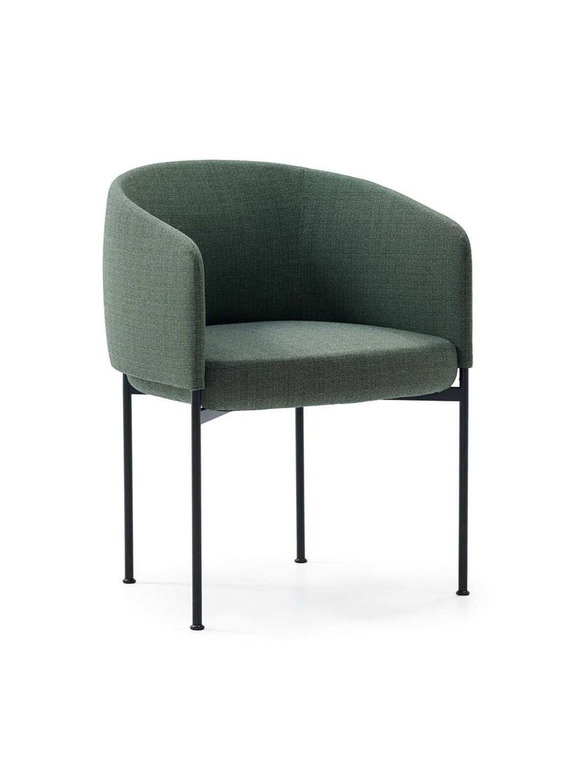 Bonnet dining -tuoli matrix-kangas 06 tummanvihreä – Adea