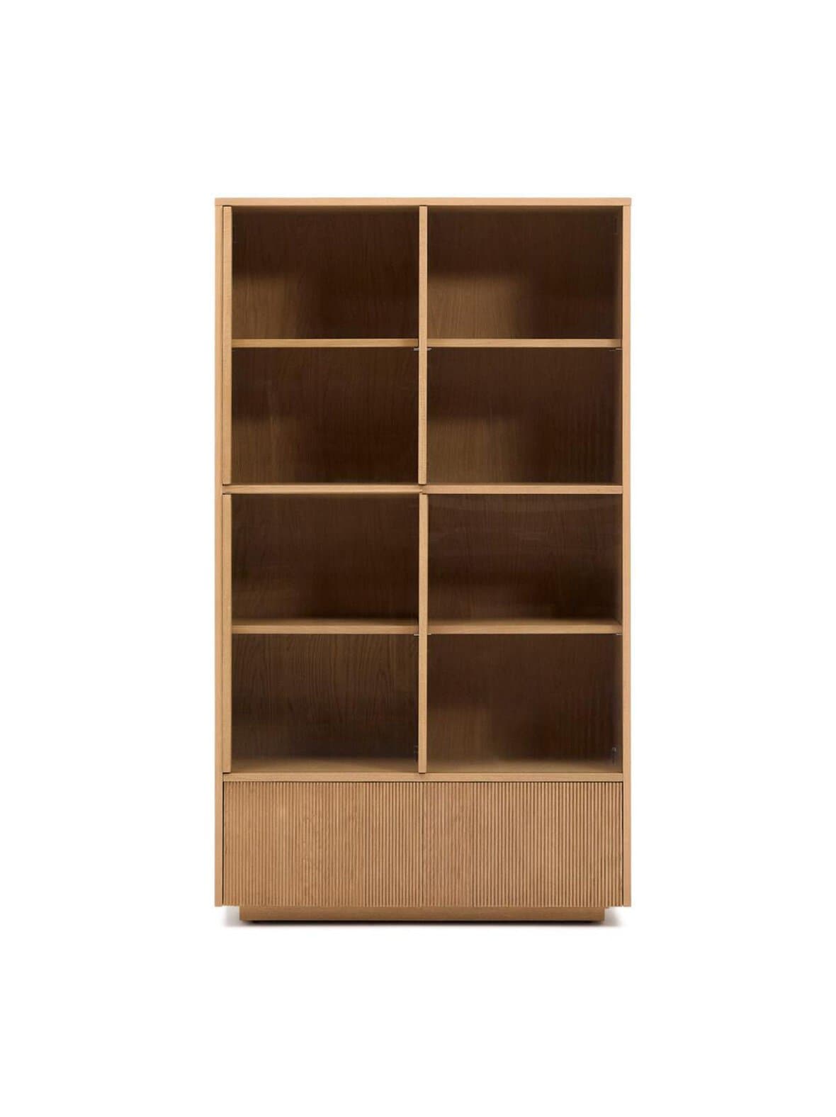 Helvine-vitriini tammi/lasi 100 x 174 cm – Kave Home