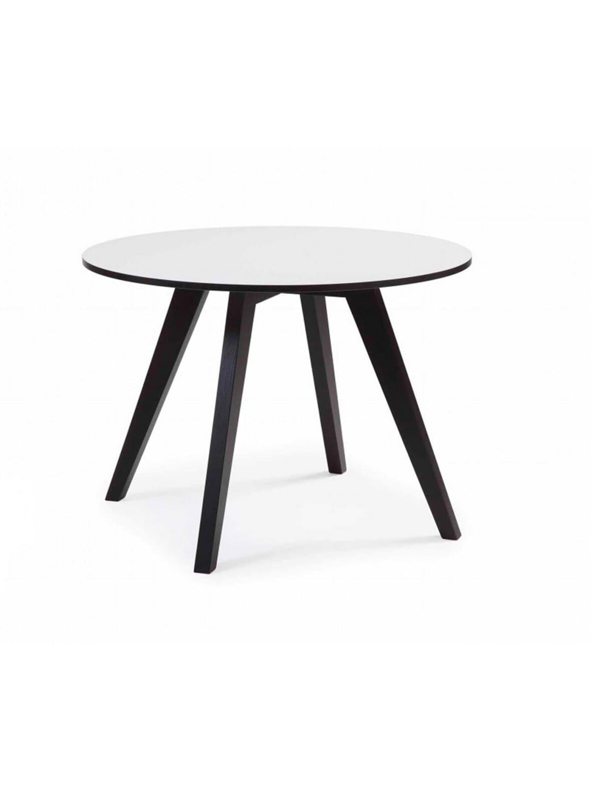 Gaga-pöytä valkoinen/musta ⌀ 70 cm – Conform