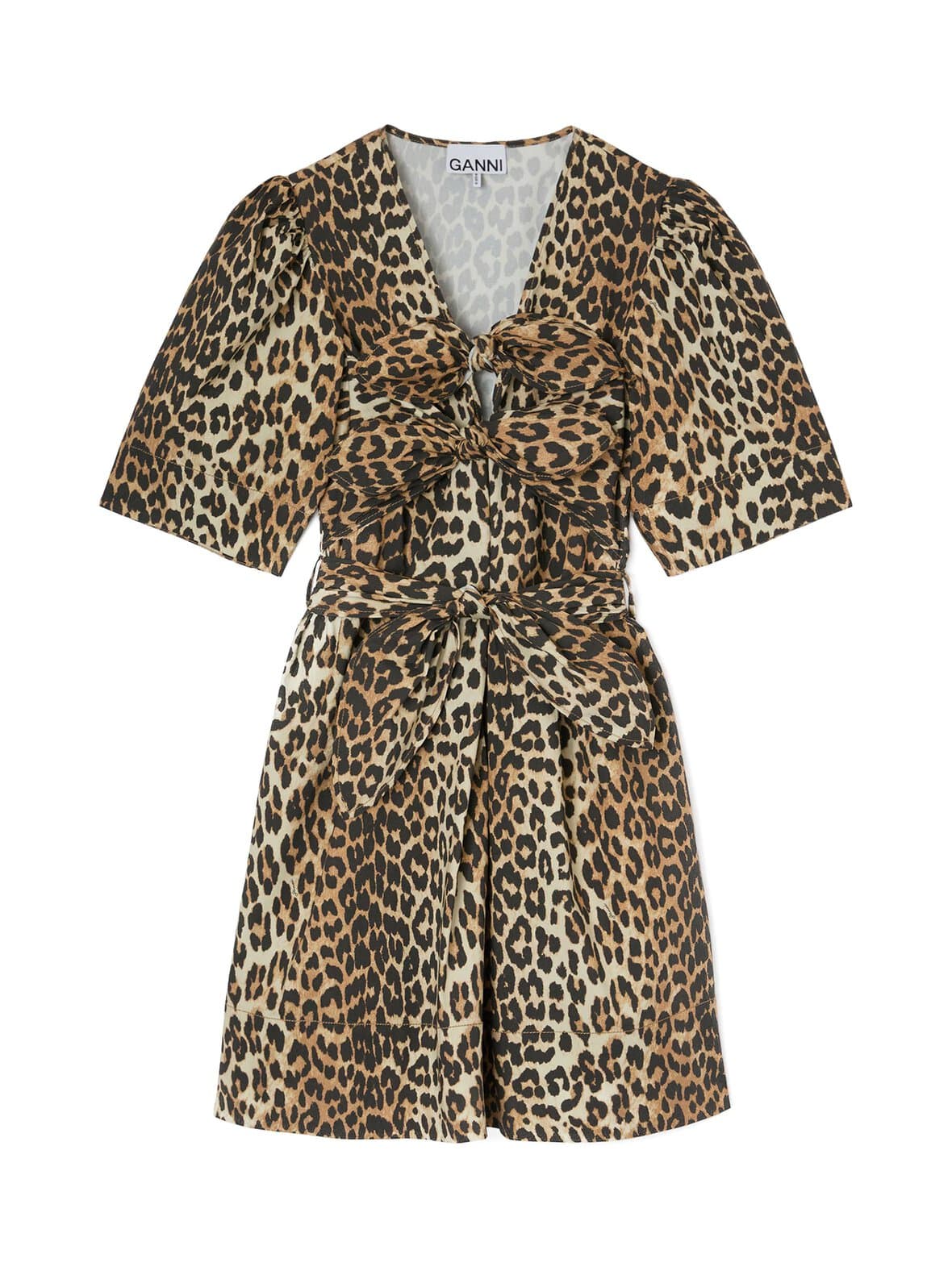 Printed stretch cotton -minimekko – GANNI