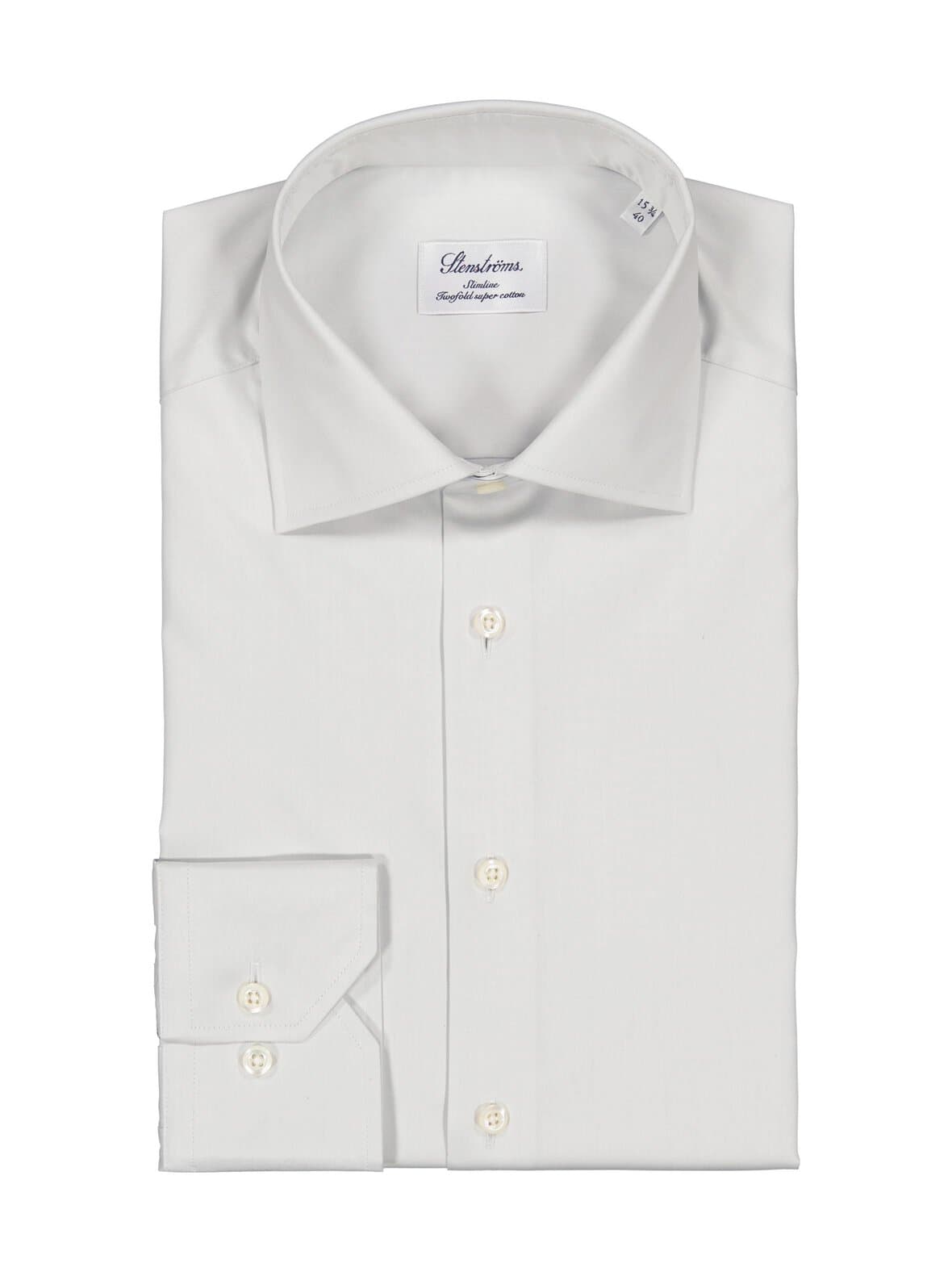 Slimline solid -kauluspaita – Stenströms