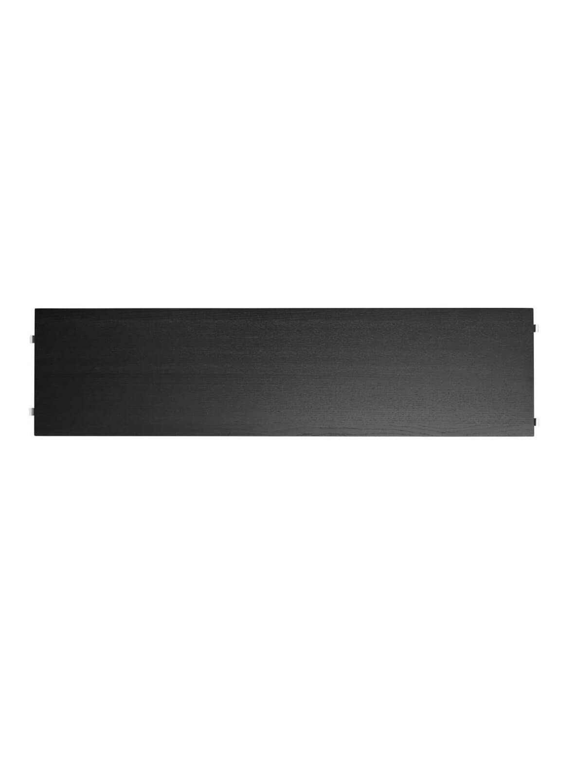 String system -hyllysetti 3 kpl musta saarni 78 x 20 cm – String Furniture