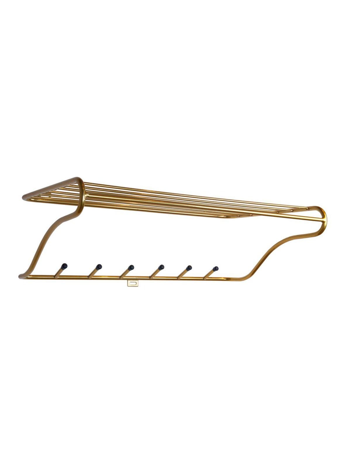 Hat rack -hylly brass matte l 60 cm – Maze