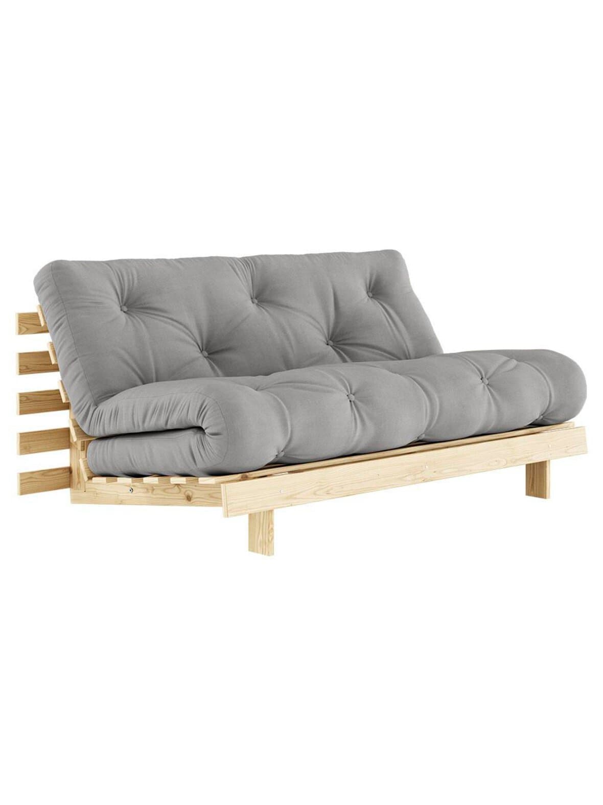 Roots-futonsohva grey/mänty l 160 cm – Karup