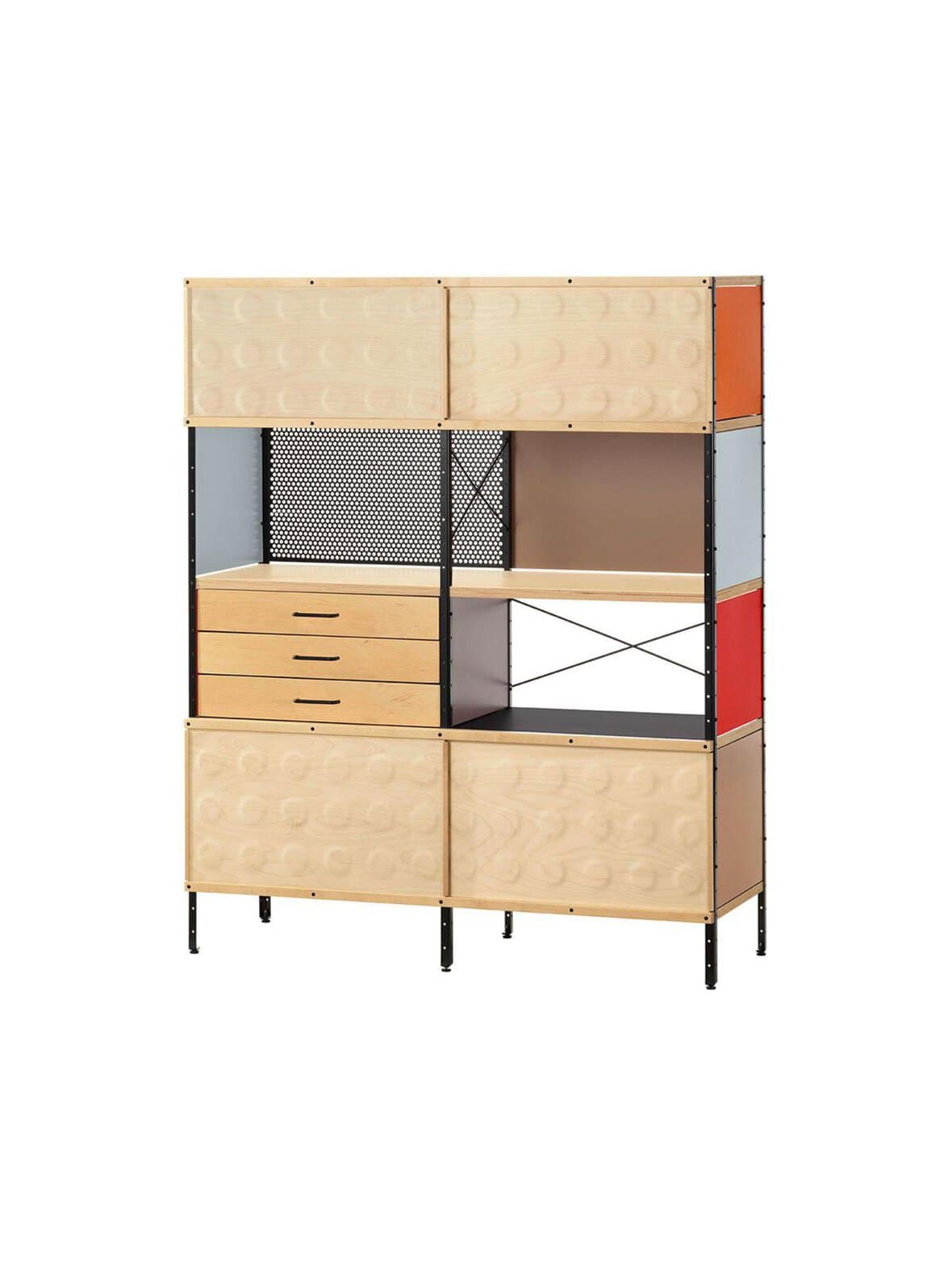 Eames storage units -hylly 4-osainen laatikostolla – Vitra