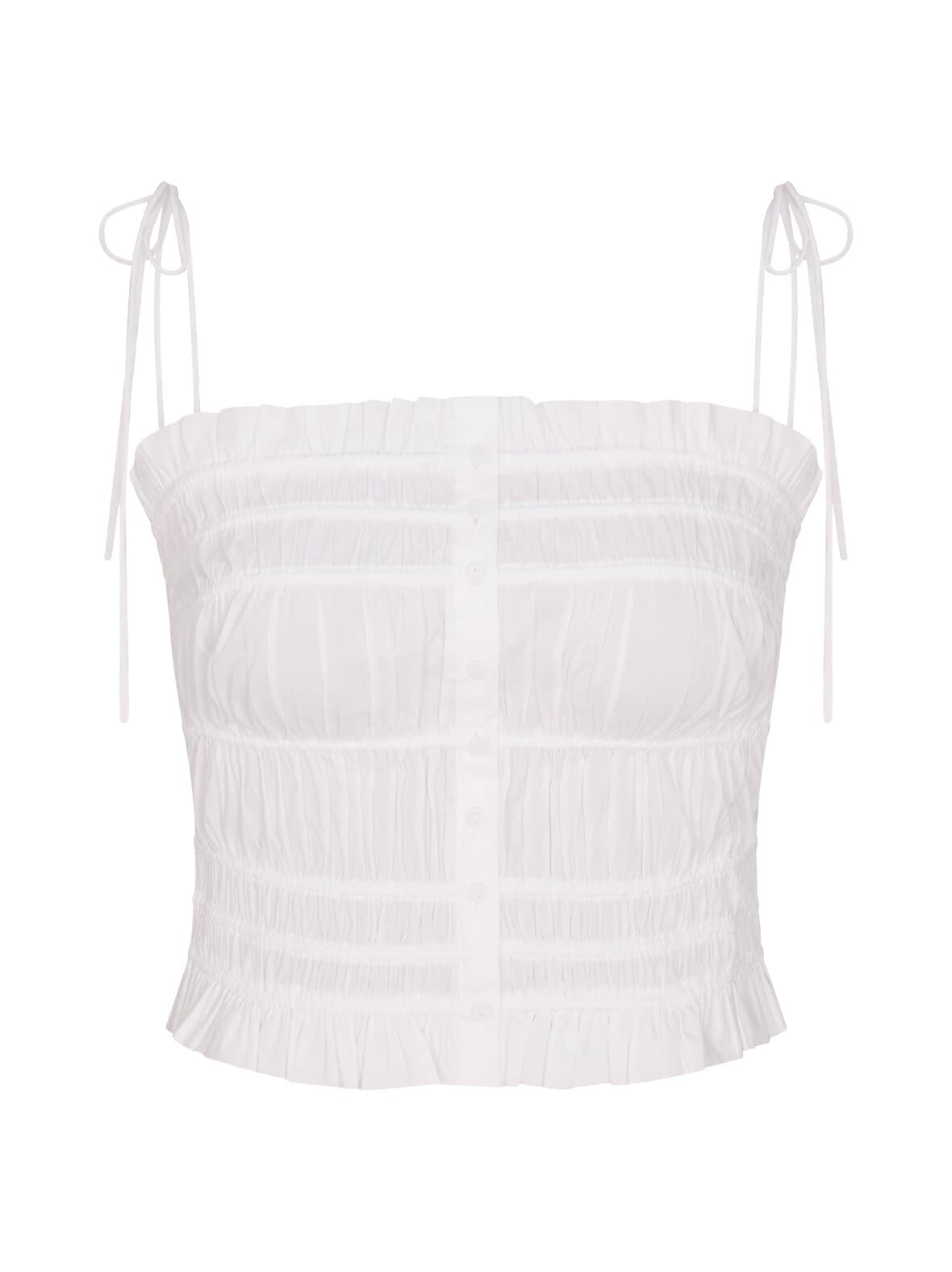 Poplin apparel ruffle cami -toppi – SKIMS