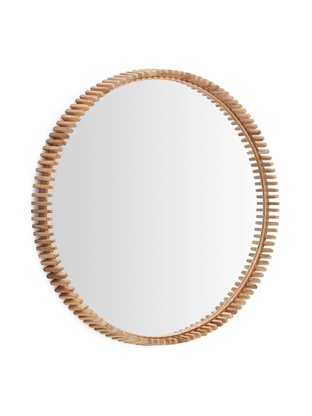 Polke-peili tiikki ⌀ 100 cm – Kave Home