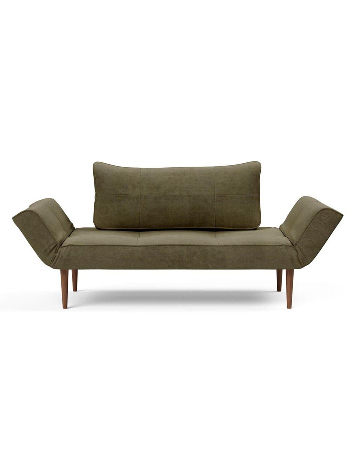 Zeal styletto -vuodesohva cordufine-kangas 316 pine green / tumma tammi – Innovation Living