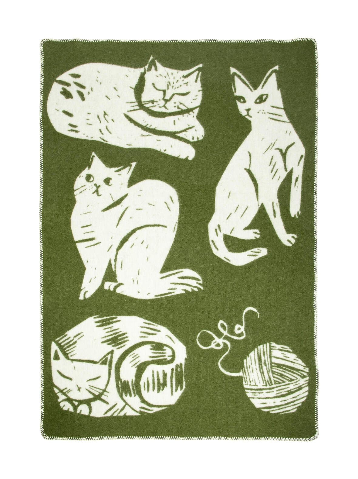 Kissanpäivät-villahuopa 90 x 130 cm – Lapuan Kankurit