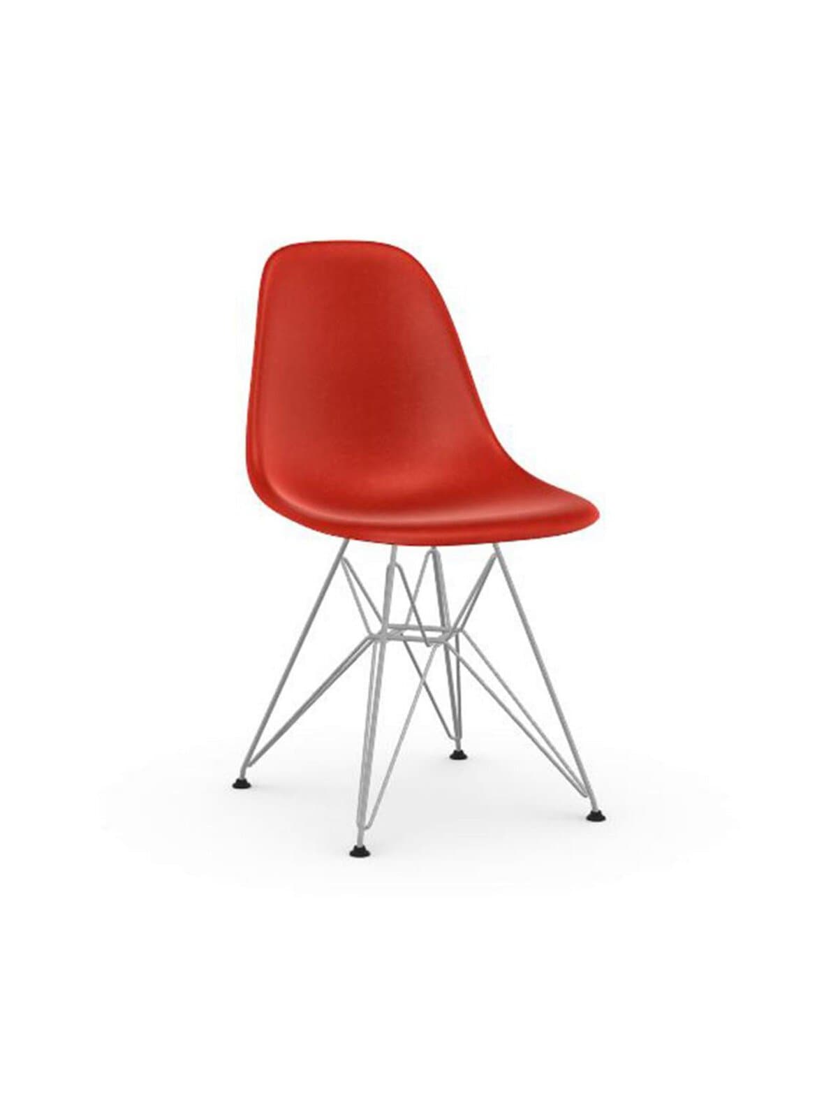 Eames dsr fiberglass -tuoli red/kromi – Vitra