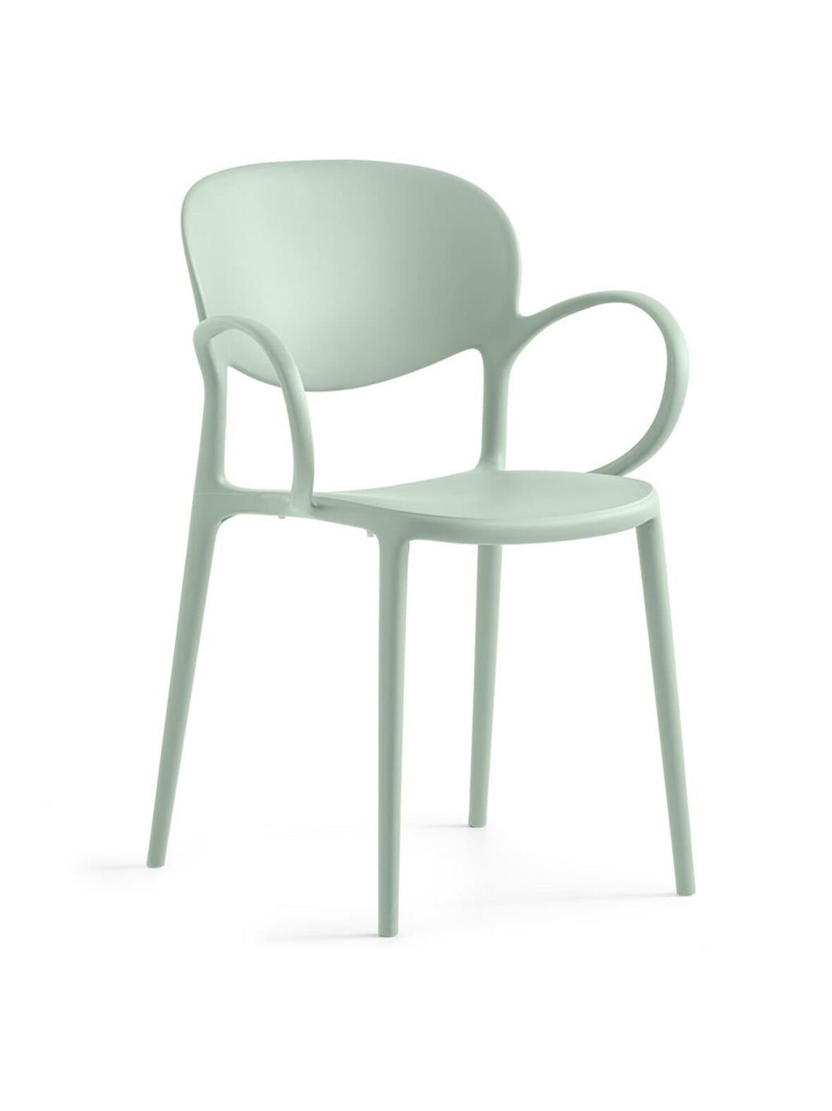 Abby-tuoli käsinojilla vihreä – Calligaris