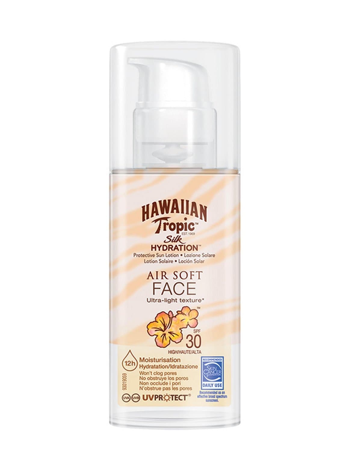 Hawaiian silk h air soft face spf 30 -aurinkosuojavoide kasvoille 50 ml – Hawaiian Tropic