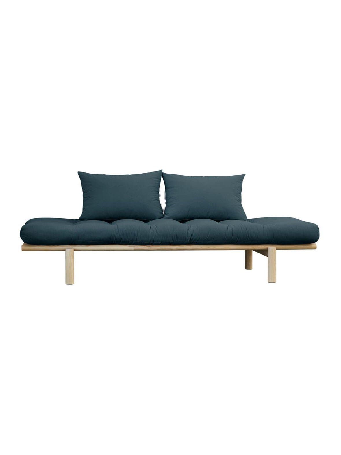 Pace-futonsohva petrol blue/mänty – Karup