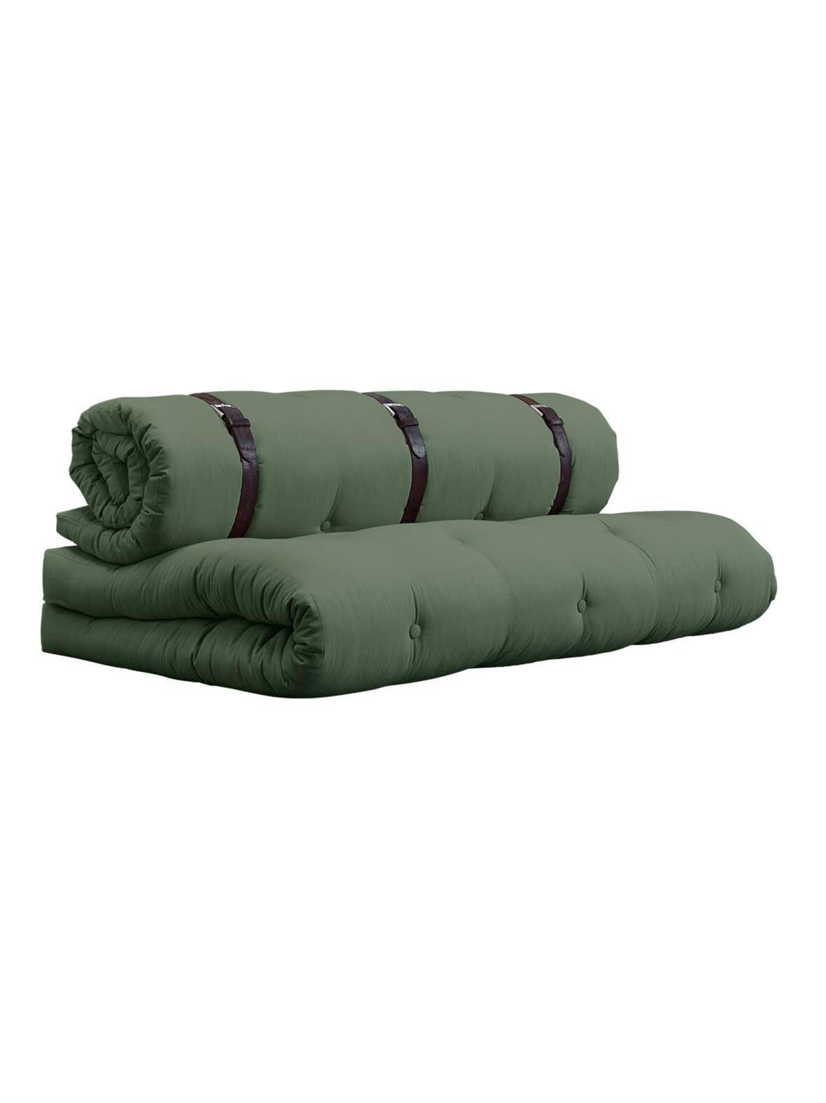 Buckle-up-futonsohva olive green – Karup