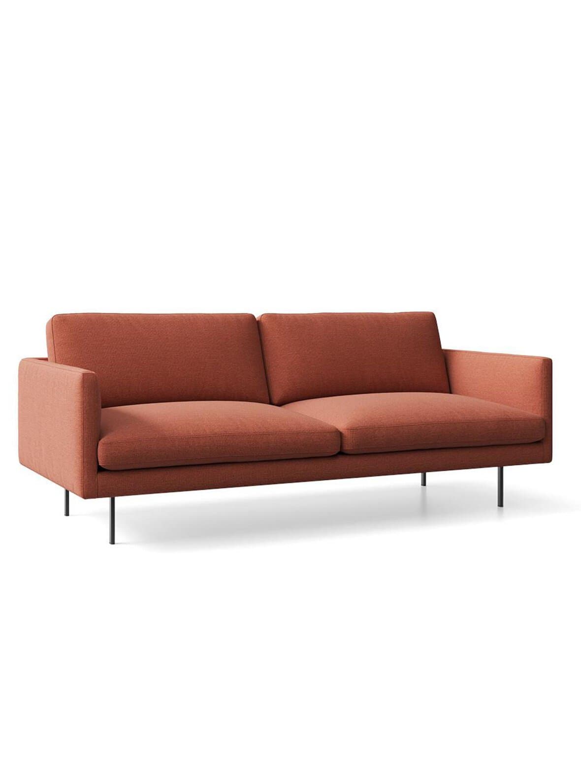 Basel-sohva verso-kangas 096 punaruskea l 200 cm – Adea