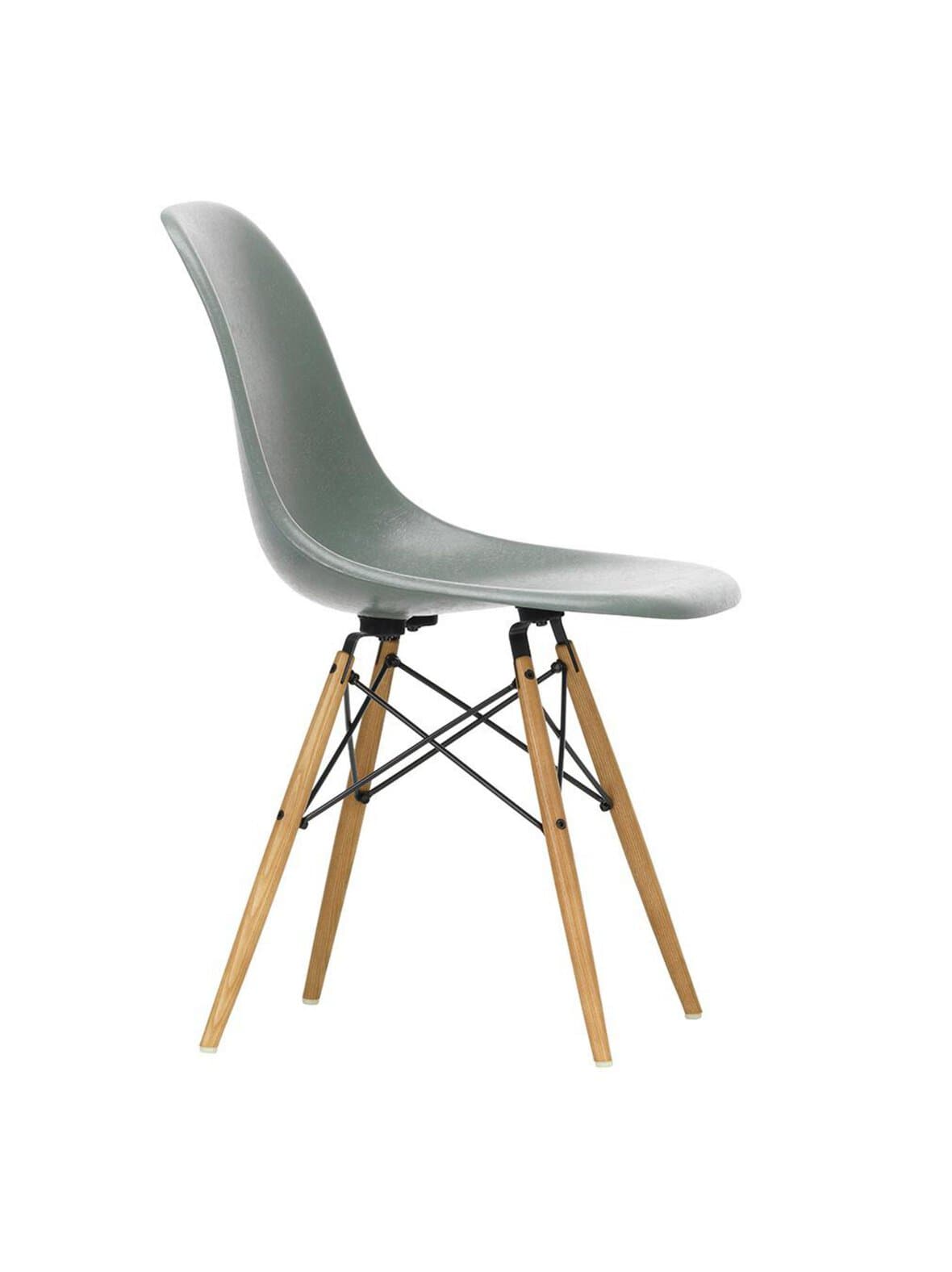 Eames dsw fiberglass -tuoli sea foam green/hunajasaarni – Vitra