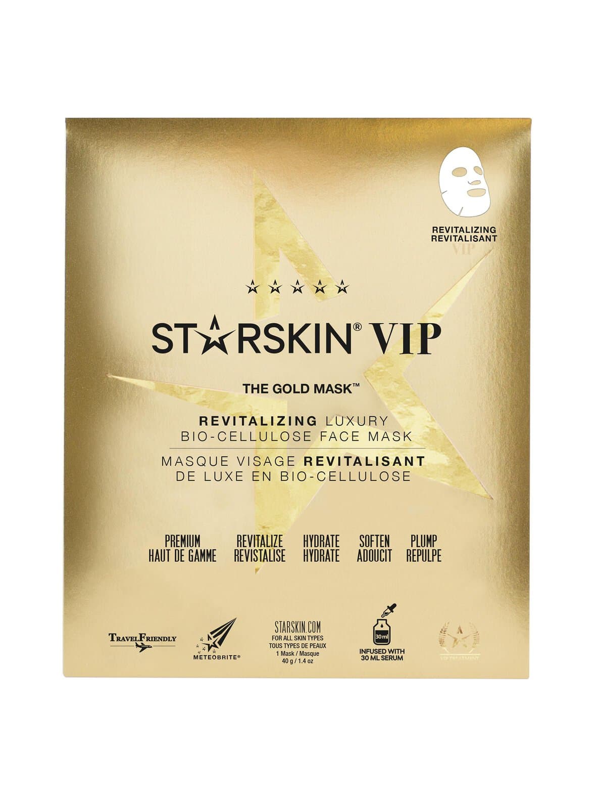 The gold mask™ -kasvonaamio – Starskin