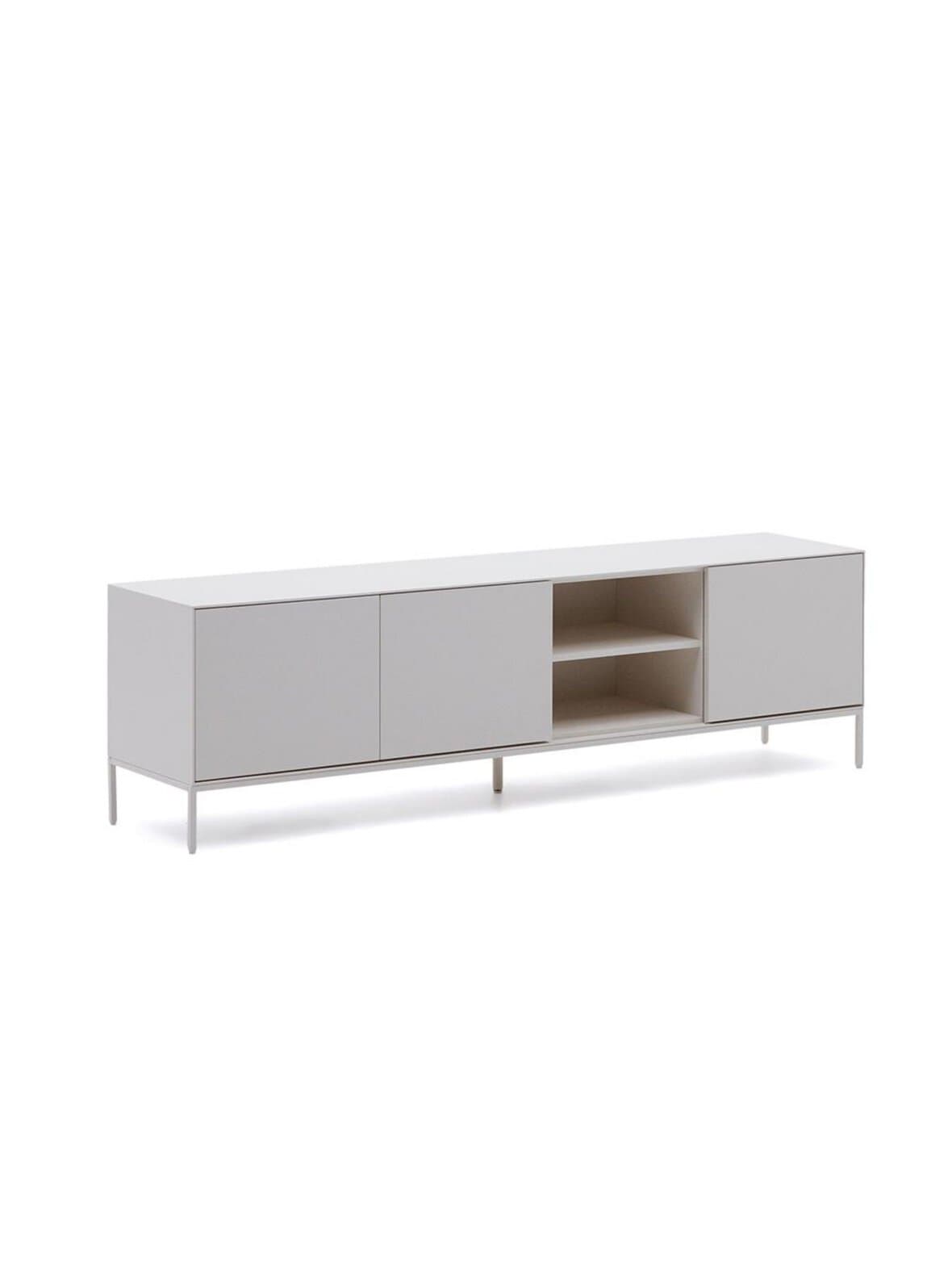 Vedrana-tv-taso valkoinen 195 x 55 cm – Kave Home